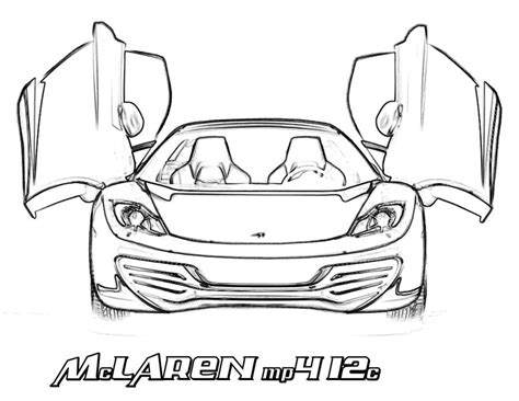 Coloring Pages Mclaren Printable For Kids And Adults Free