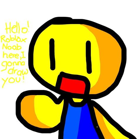 How To Draw Roblox Noob