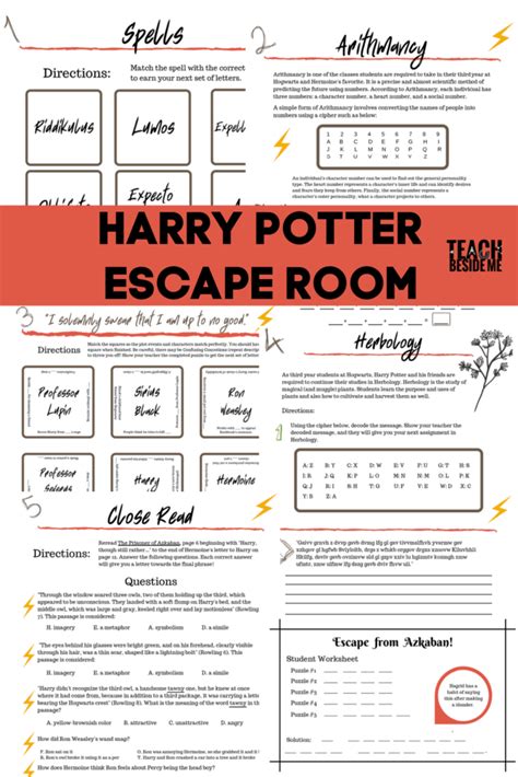 Harry Potter Escape Room - Teach Beside Me