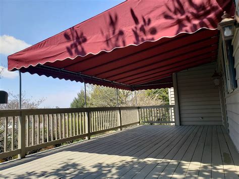Stationary Deck Canopy Dubonnet Tweed Cover Kreiders Canvas