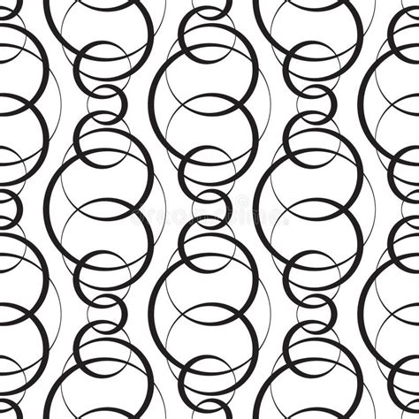 Seamless Circles Pattern Stock Vector Illustration Of Black 43944536