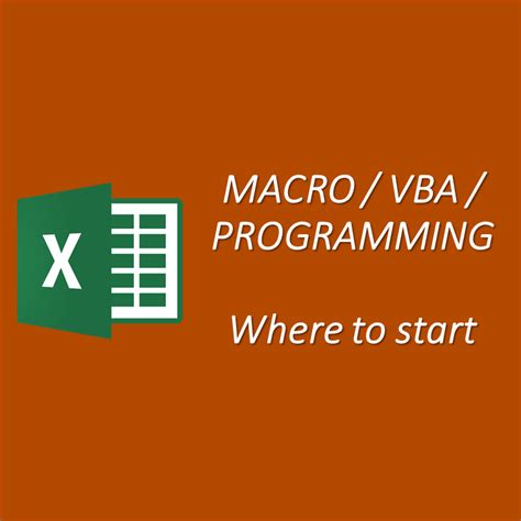 How To Start With Vb Programming Vba In Ms Excel