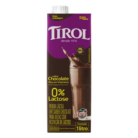 Bebida Láctea Uht Chocolate Zero Lactose Tirol 1l