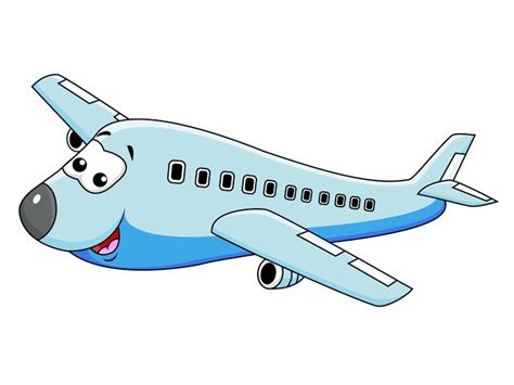 Cuadro En Lienzo Personaje De Dibujos Animados Avión Pixers