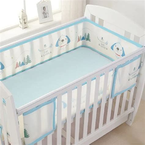 Baby Bed Bumper Breathable Mesh Crib Protector Baby Bedding Set Croth