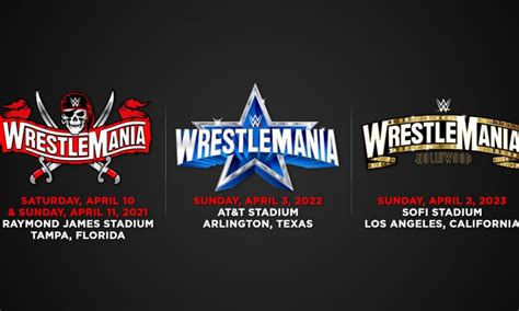 A place to discuss logos and their design. WrestleMania set for Tampa Bay in 2021; Dallas in 2022 ...