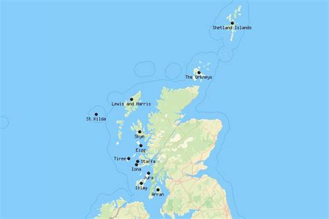 12 Most Beautiful Scottish Islands Map Touropia