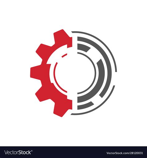 Creative Simple Gear Logo Design Gear And Cogs Vector Image
