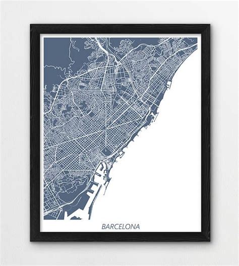 If you have already visited barcelona, you undoubtedly know it all already: Barcelona Map Print, Barcelona City Street Map Print ...