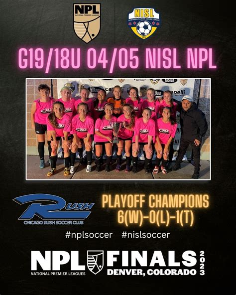 Npl Season Champions Northern Illinois Soccer League