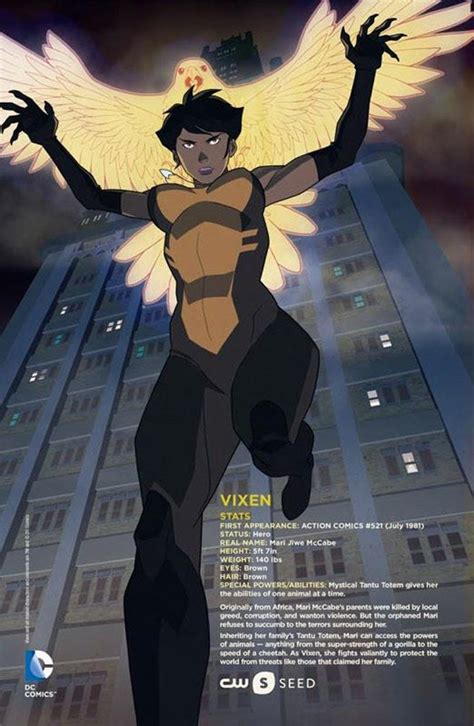 Promotional Image For Cw Seeds Animated Tv Series Called Vixen Based