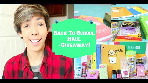 Back To School Haul Giveaway International Youtube