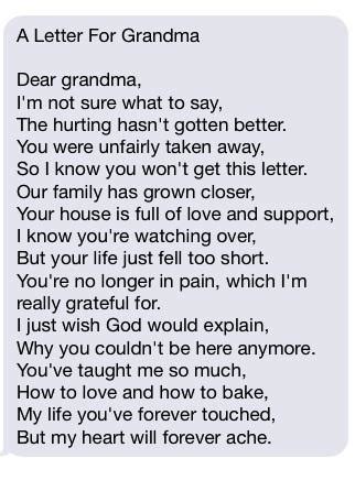 A Letter For Grandma The Grief Toolbox