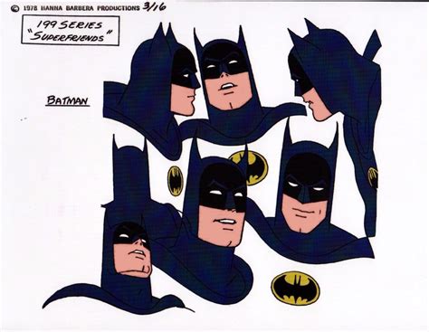 Model Sheets From The 1990s Cartoon Batman The Animated Series With