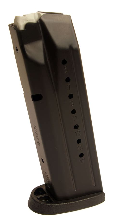 Smith And Wesson 17 Round Black Magazine For Mandp 9mm 3808