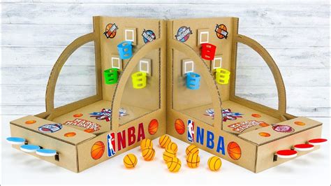 How To Build Nba Basketball Board Game From Cardboard Youtube In 2020