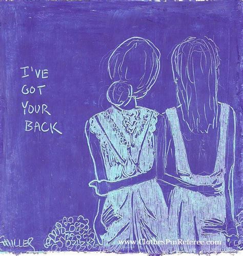 Ive Got Your Back Art Print Clothespin Referee Friendship Quotes