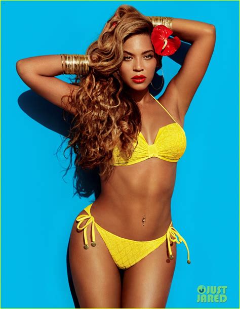 Full Sized Photo Of Beyonce Bikini Photos For Hm Print Campaign 01 Photo 2850657 Just Jared
