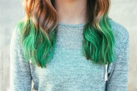 Pin By Violet On Green Hair Dip Dye Hair Dyed Hair Colored Hair Tips
