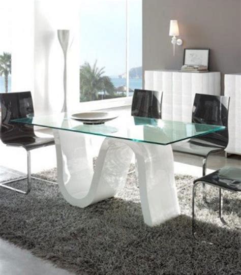 Sintético 99 Foto Mesas De Comedor De Cristal Con Patas De Madera Alta Definición Completa 2k 4k