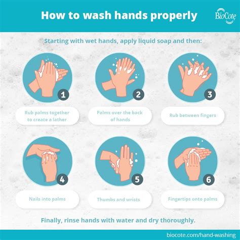 Guide How To Wash Your Hands Properly Biocote®