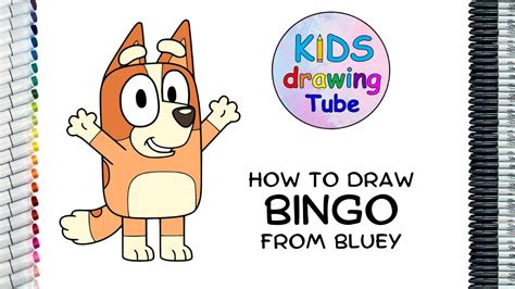 How To Draw Bingo Bluey Easy Youtube