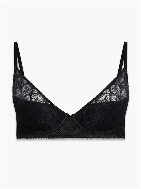 X Rated Lace Quarter Cup Bra In Black Savage X Fenty Netherlands