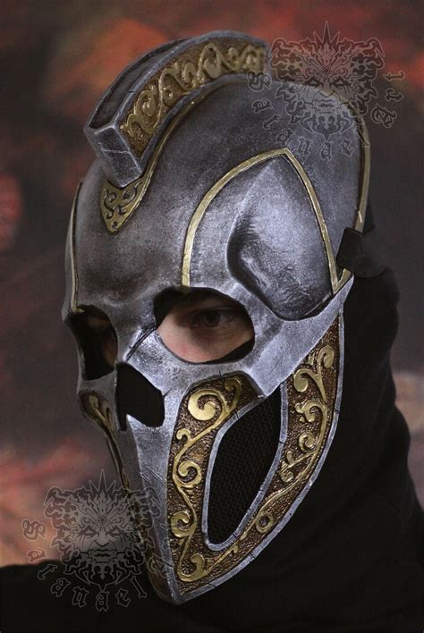 The Gladiator Skull With Mohawk Mask Etsy