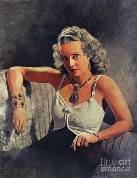 Bette Davis Vintage Movie Star Painting By Esoterica Art Agency Fine