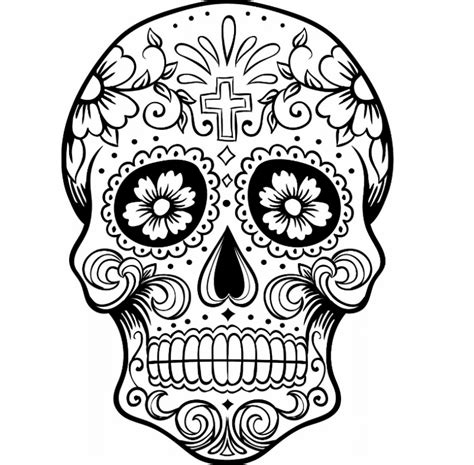 I hope you learned a little something more about a little known mexican holiday that. Print & Download - Sugar Skull Coloring Pages to Have ...