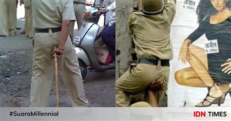 10 Potret Kocak Kelakuan Polisi India Ngakak Banget
