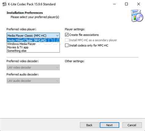 These codecs are not used or needed for video playback. K-Lite Codec Pack Standard Download