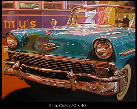Hyper Realistic Car Paintings By Cheryl Kelley Art