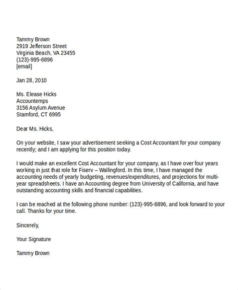 Example of a good cover letter + comments. Best Sample Cover Letter For Accounting Job | Derajobs.pk