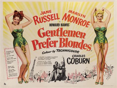 gentlemen prefer blondes 1953 poster british original film posters online collectibles