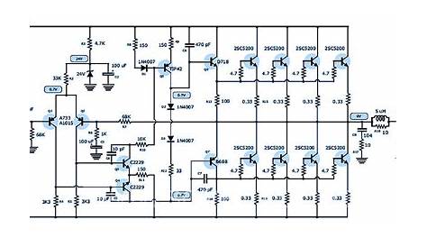 C5198 And A1941 Power Amplifier Circuit Diagram Printable - Zoya Circuit