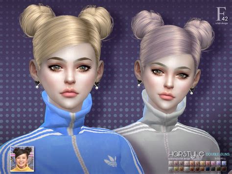 The Bun With Bangs Hair By S Club At Tsr Sims 4 Updates