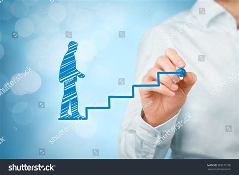 Personal Development Personal Career Growth Success Stock Photo