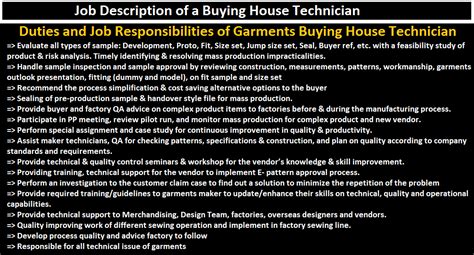 Hiring, training and developing new employees. Duties and Job Responsibilities of Garments Buying House ...