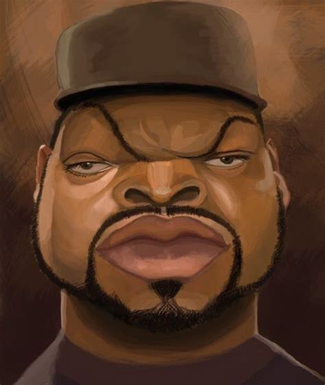 Ice Cube Caricature Celebrity Caricatures Caricature Sketch