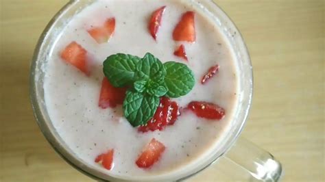 Strawberry Smoothiestrawberry Yogurt Smoothiehow To Make Strawberry Smoothie Roshniscuisine