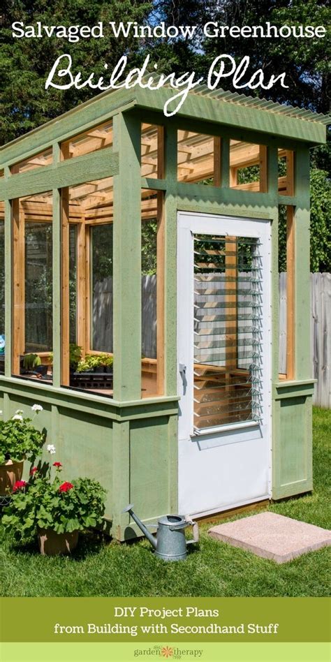 Greenhouse from old window recycled crafts are some of the most popular projects we have here and we like them all. Build an Old Window Greenhouse - Garden Therapy | Old window greenhouse, Outdoor greenhouse ...