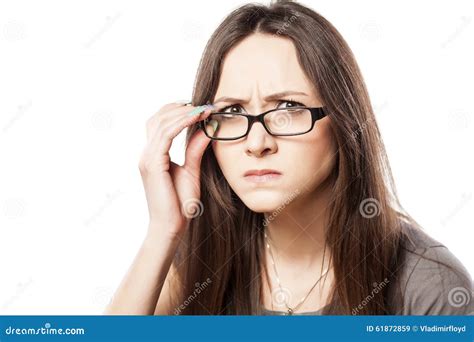 Frowning Woman Stock Photo Image 61872859