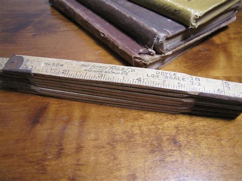 Vintage Wooden Rule The Lufkin Rule Co Doyle Log Scale Etsy