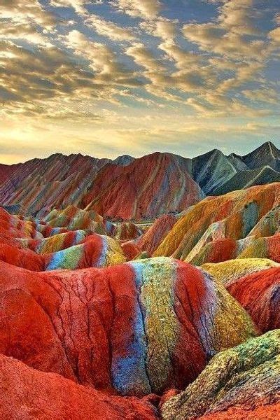 Seven Colors Mountain, China | Rainbow mountain, Danxia landform, Nature