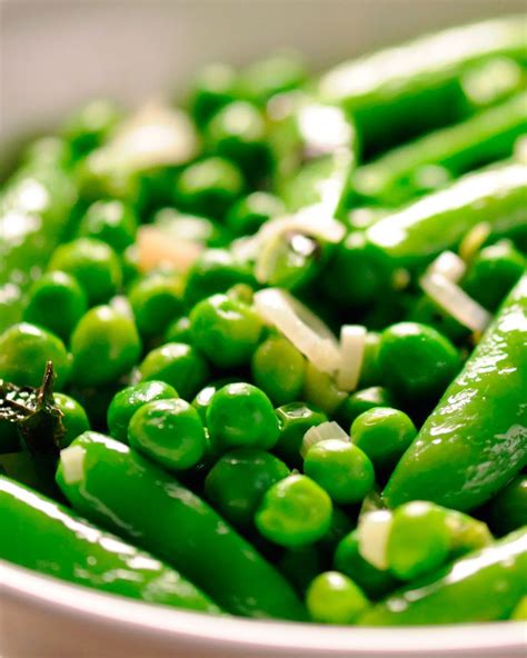 Spring Peas With Mint Recipe Martha Stewart