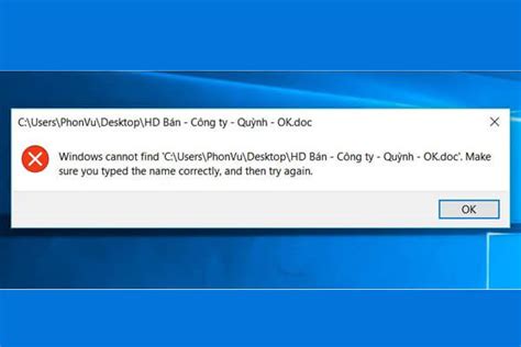 Cách Sửa Lỗi Windows Cannot Find Make Sure You Typed The Name