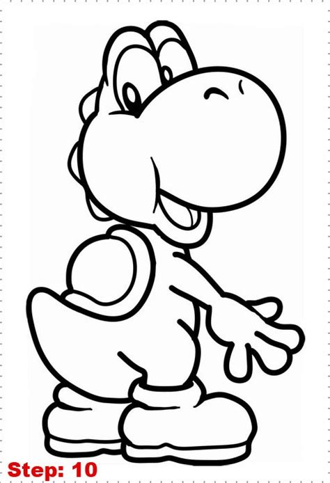 Yoshi Video Games Free Printable Coloring Pages
