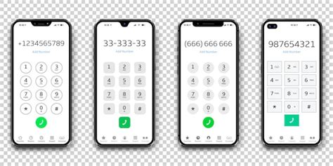 Premium Vector User Keypad With Numbers And Letters On Phone Screens