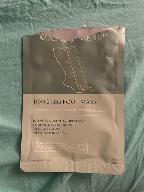Masque Me Up Long Leg Foot Mask Softening 2 Layer Leg And Foot Mask Socks Inci Beauty